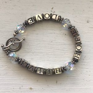 Faith, Hope & Love Bracelet